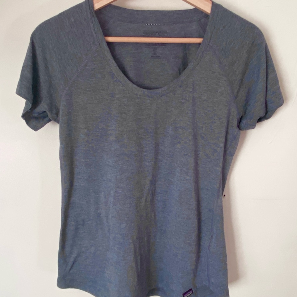 Patagonia Women's Capilene Short Sleeve Scoop Tee - Blue Heather